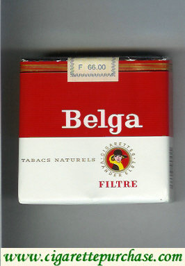 Belga Tabacs Naturels Filtre red 25 cigarettes soft box